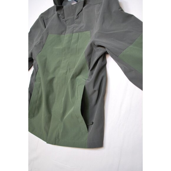 J. Crew Gray and Green Zip Front Water Resistant Performance Jacket - Picture 9 of 16